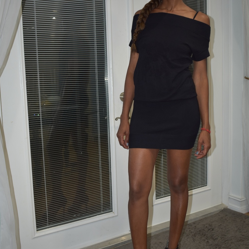 Armani Exchange off Shoulder knit dress